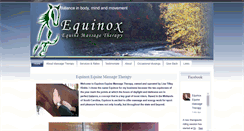 Desktop Screenshot of equinoxequinetherapy.com