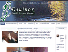 Tablet Screenshot of equinoxequinetherapy.com